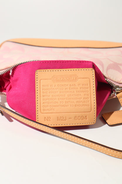 Coach Vintage 2002 Y2K Denim Mini Pouch in Pink 6094 (Rare Find)