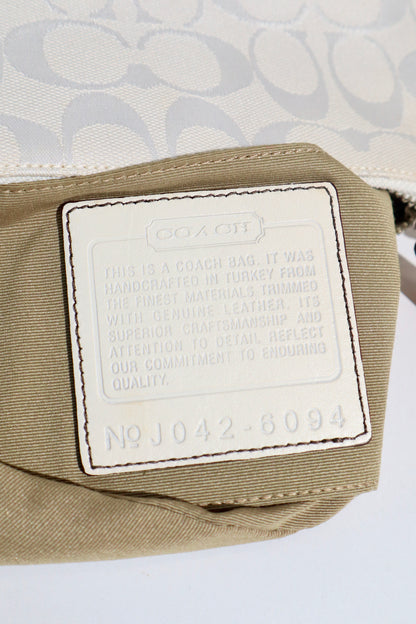 Coach Vintage 2004 Y2K Mini Pouch in White 6094 (Rare Find)