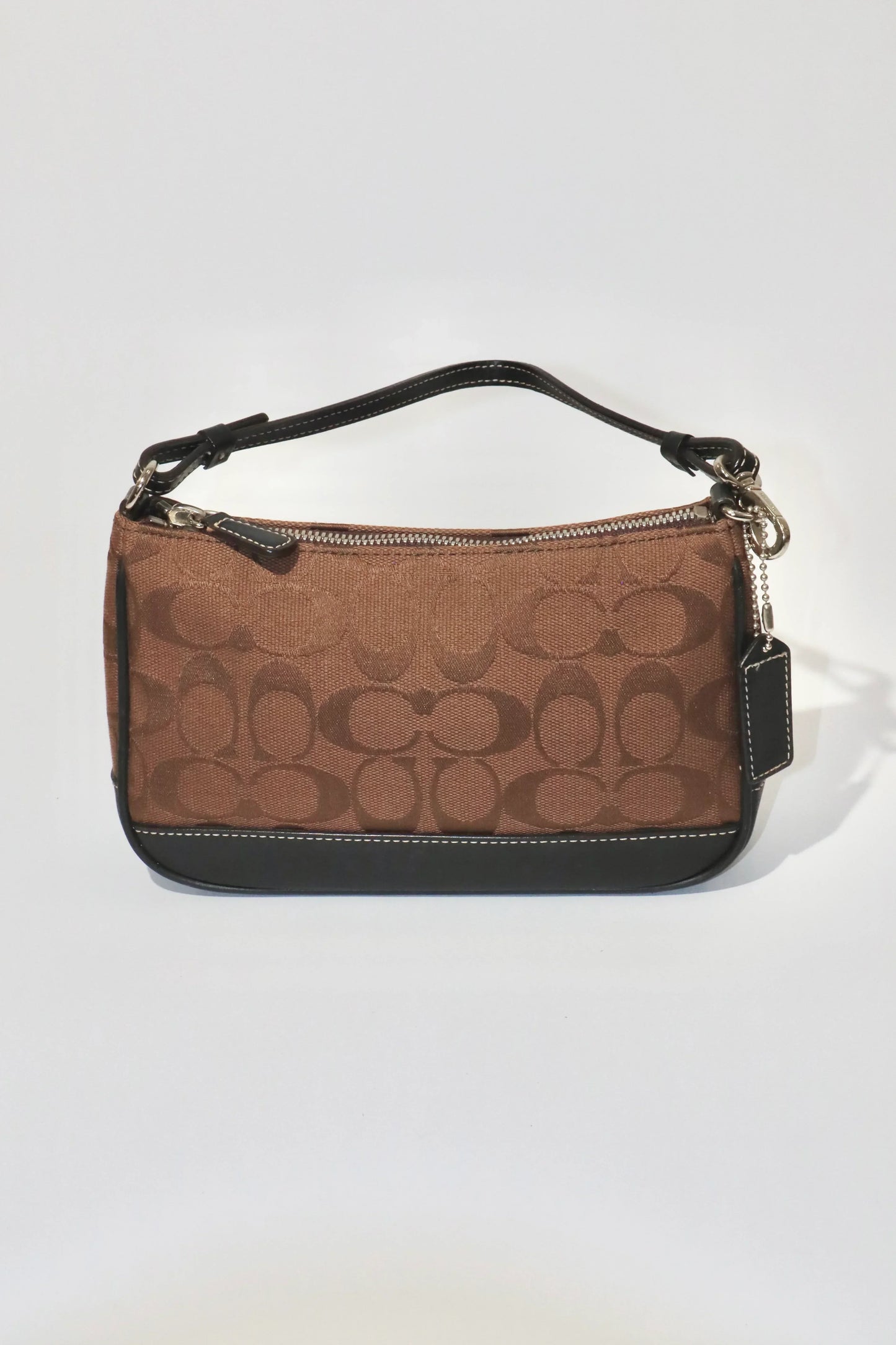 Coach Vintage 2001 Mini Pouch in Chocolate Brown - Girl Seazon