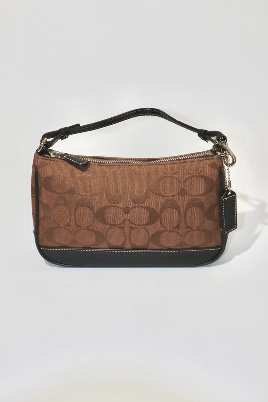 Coach Vintage 2001 Mini Pouch in Chocolate Brown - Girl Seazon