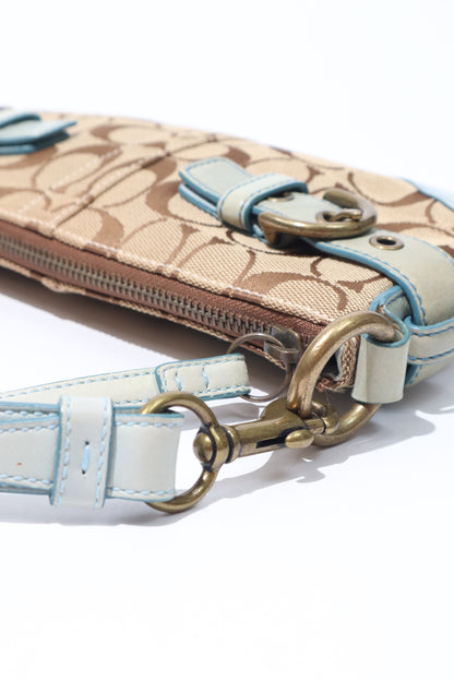 Vintage Coach 2005 Mini Belt Shoulder Bag in Light Blue - Girl Seazon