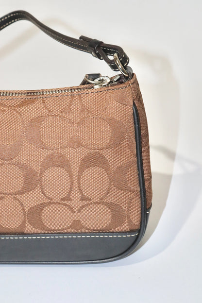 Coach Vintage 2001 Mini Pouch in Chocolate Brown - Girl Seazon