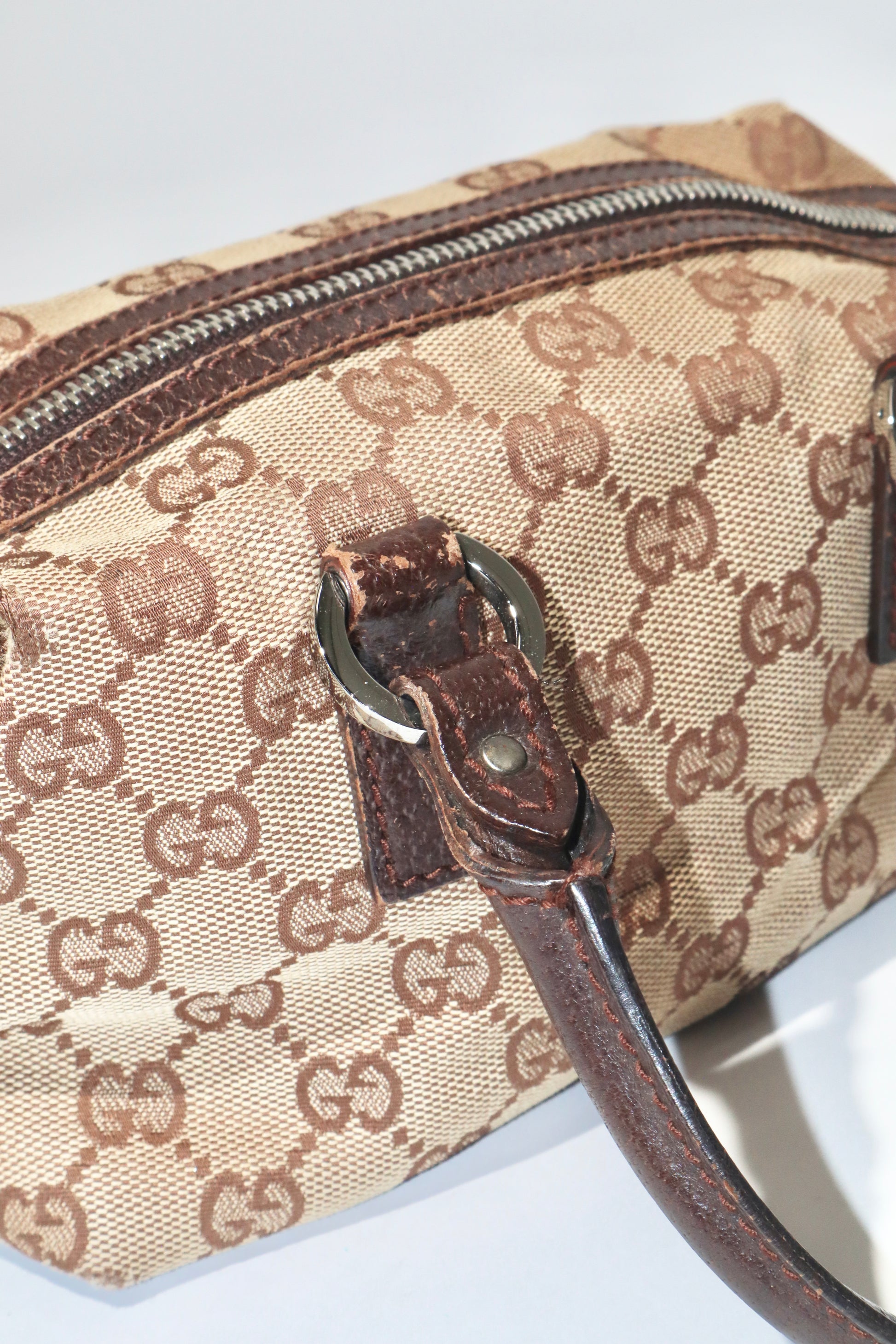 Gucci Vintage GG Canvas Mini Boston Bag - Girl Seazon