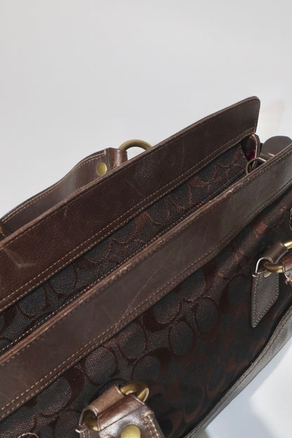 Coach Vintage 2007 Leather Satchel Gardenia in Brown - Girl Seazon