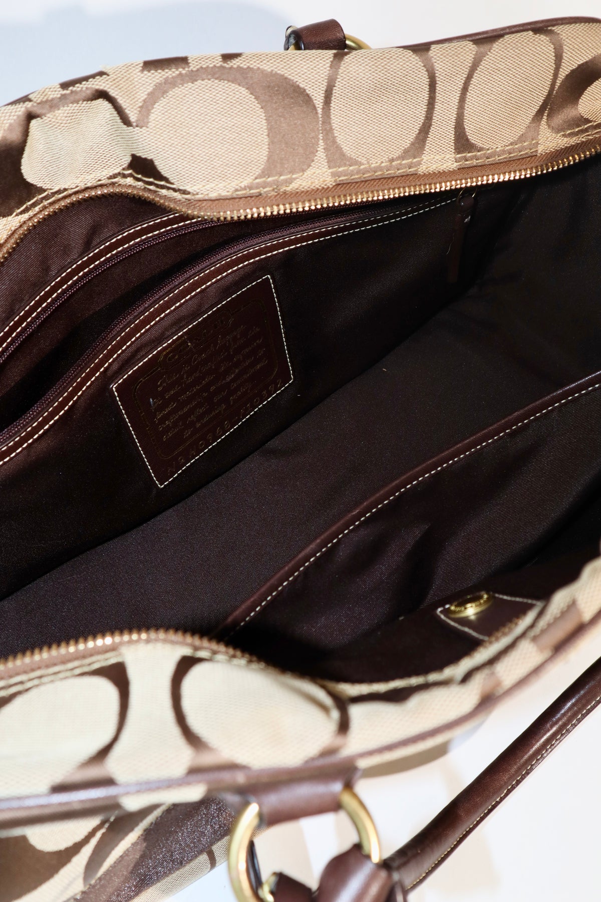 Coach Signature Stripe Boston Duffel Travel Bag, style F10392
