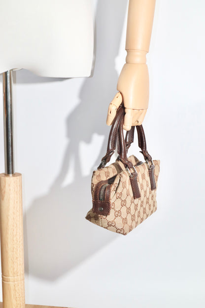 Gucci Vintage GG Canvas Mini Boston Bag - Girl Seazon