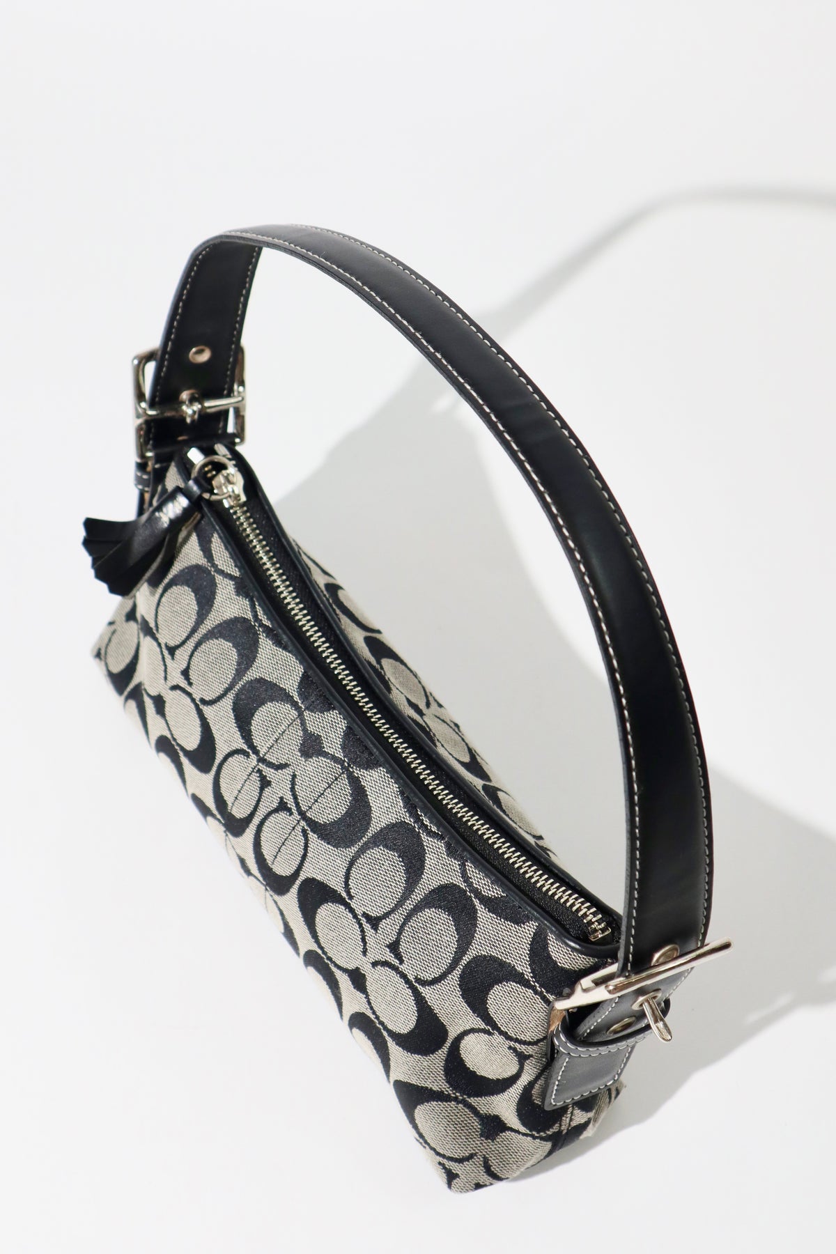 Coach Vintage 2004 Baguette Shoulder Bag in Black/Grey - 6371