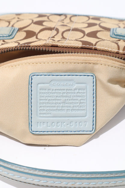 Vintage Coach 2005 Mini Belt Shoulder Bag in Light Blue - Girl Seazon