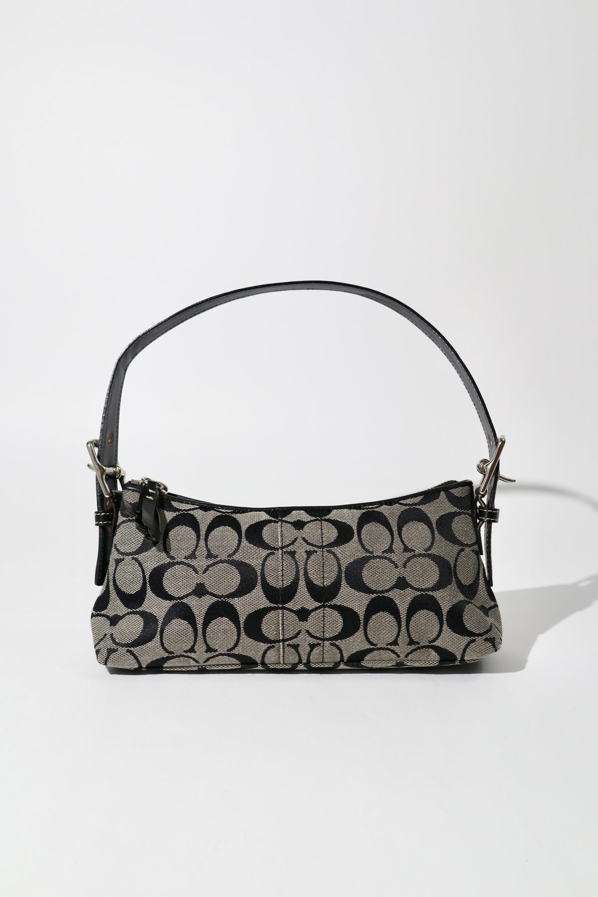 Coach Vintage 2004 Baguette Shoulder Bag in Black/Grey - 6371