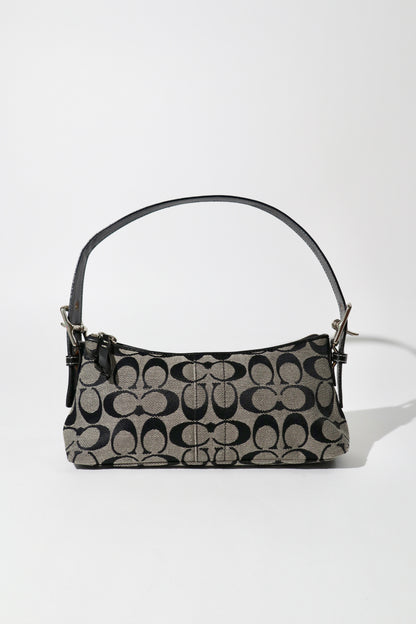 Coach Vintage 2004 Baguette Shoulder Bag in Black/Grey - 6371
