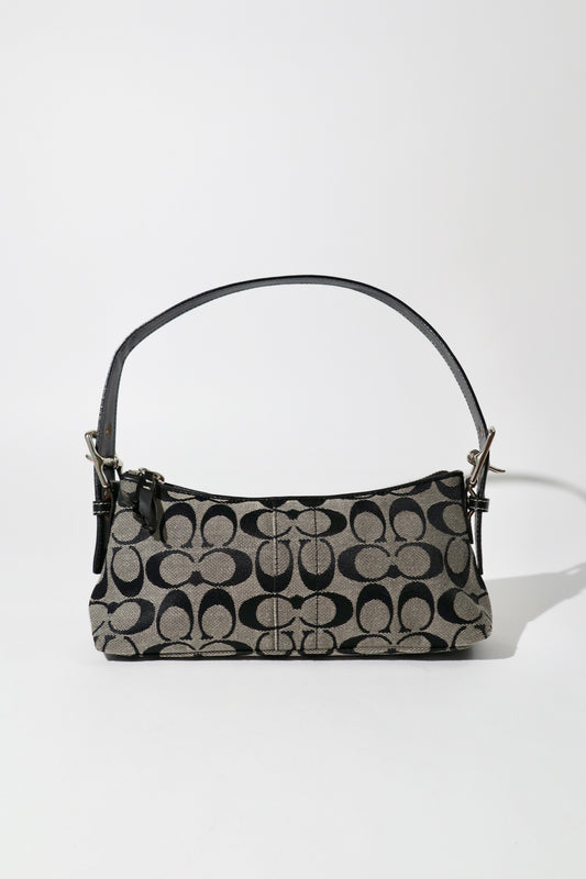 Coach Vintage 2004 Baguette Shoulder Bag in Black/Grey - 6371