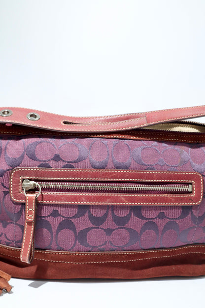 Coach 2004 Vintage Bucket Shoulder Bag in Plum - Girl Seazon