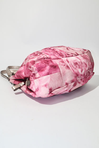 Vintage Coach 2002 Pink Floral Fabric Maggie Shoulder Bag - Girl Seazon