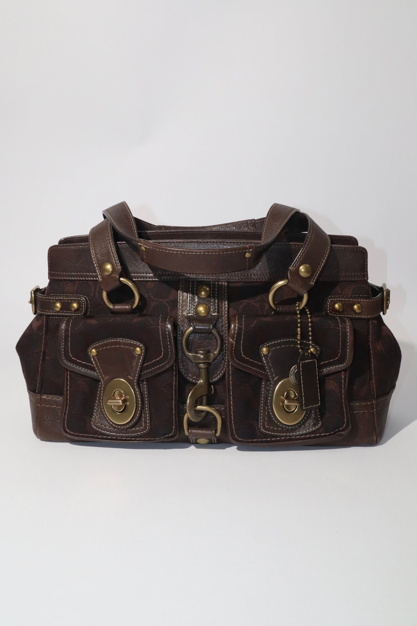Coach Vintage 2007 Leather Satchel Gardenia in Brown - Girl Seazon