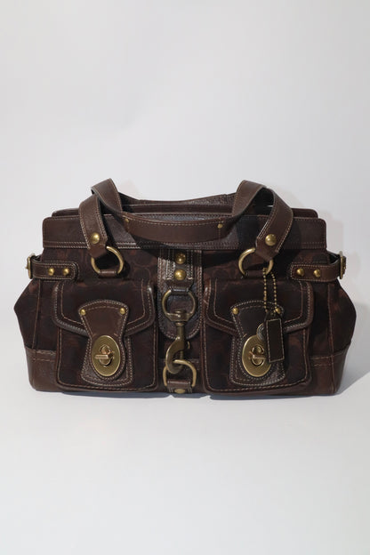 Coach Vintage 2007 Leather Satchel Gardenia in Brown - Girl Seazon