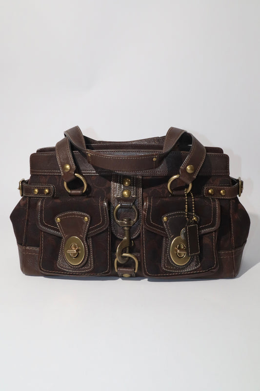 Coach Vintage 2007 Leather Satchel Gardenia in Brown - Girl Seazon