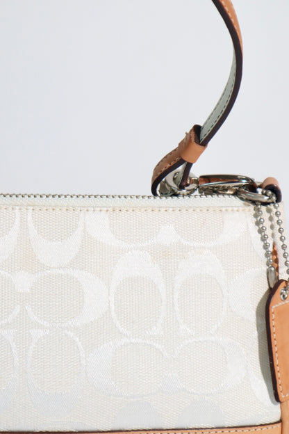 Coach Vintage 2004 Y2K Mini Pouch in White 6094 (Rare Find)