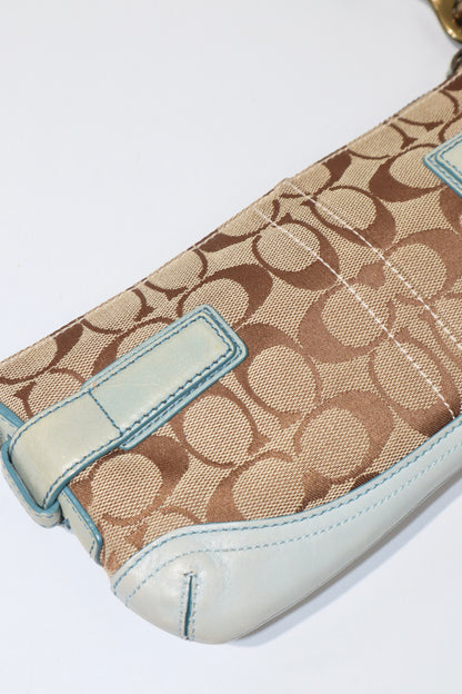 Vintage Coach 2005 Mini Belt Shoulder Bag in Light Blue - Girl Seazon