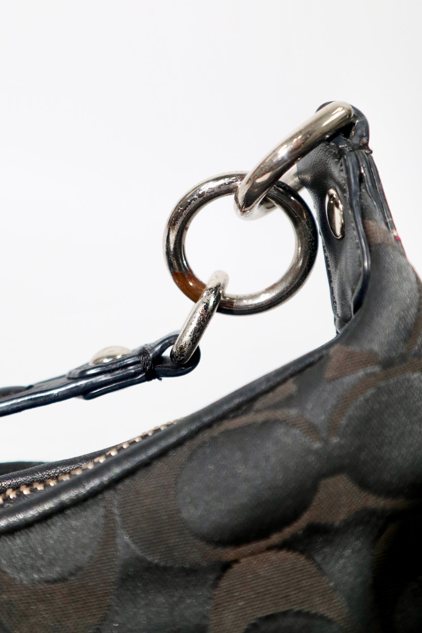 Coach Ashley Signature Convertible Hobo Bag (F19766)