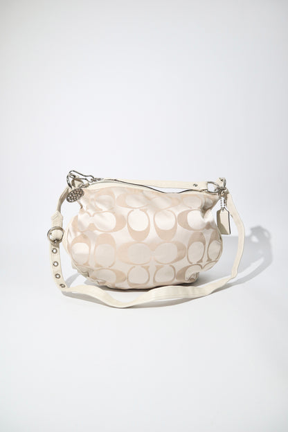 Coach Ali Signature Hobo Bag in Beige