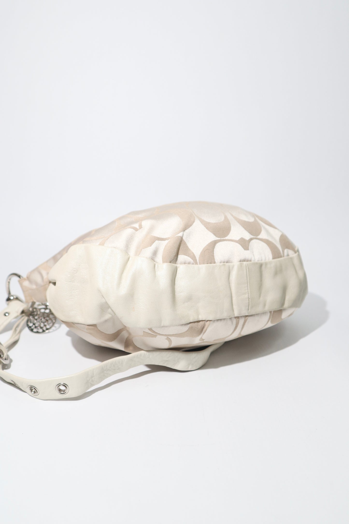 Coach Ali Signature Hobo Bag in Beige