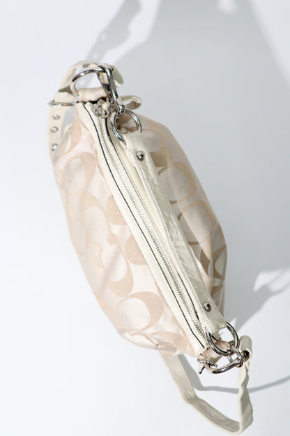 Coach Ali Signature Hobo Bag in Beige
