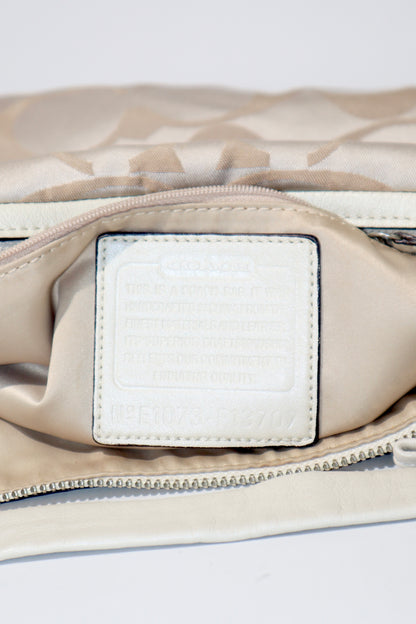 Coach Ali Signature Hobo Bag in Beige