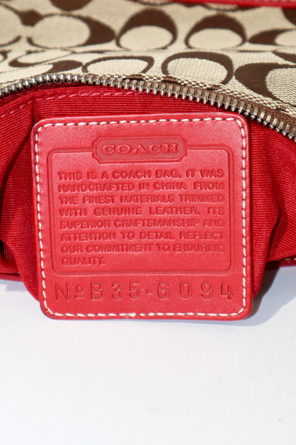 Coach Vintage 2003 Mini Pouch in Brown & Red