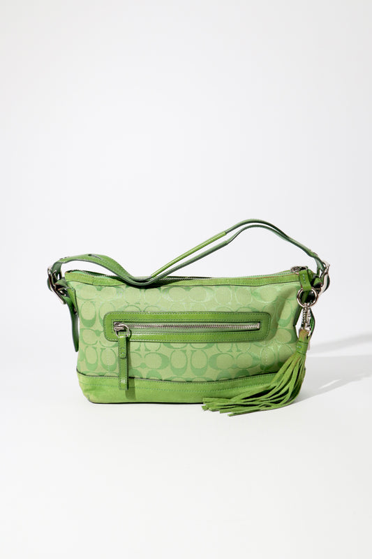 Coach Y2K East West Demi Shoulder Bag in Green