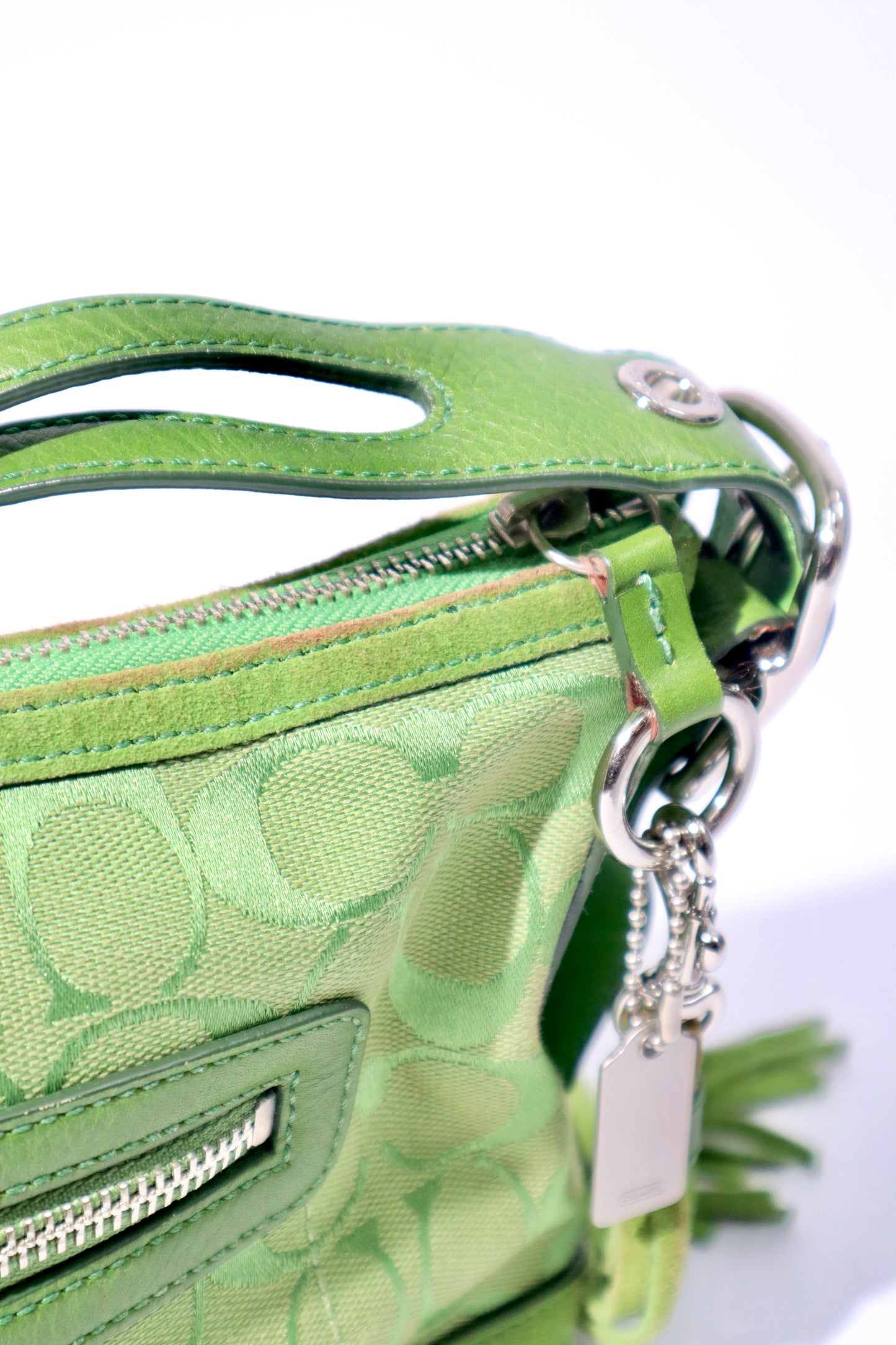 Coach Y2K East West Demi Shoulder Bag in Green