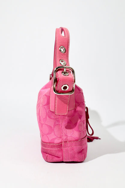 Coach Y2K East West Demi Shoulder Bag in Hot Pink