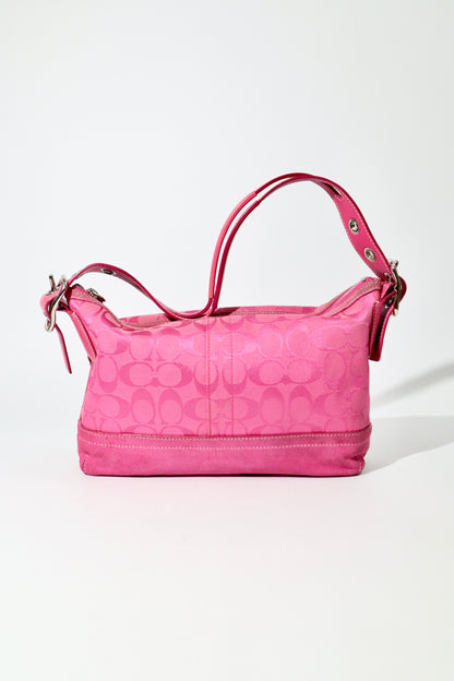 Coach Y2K East West Demi Shoulder Bag in Hot Pink