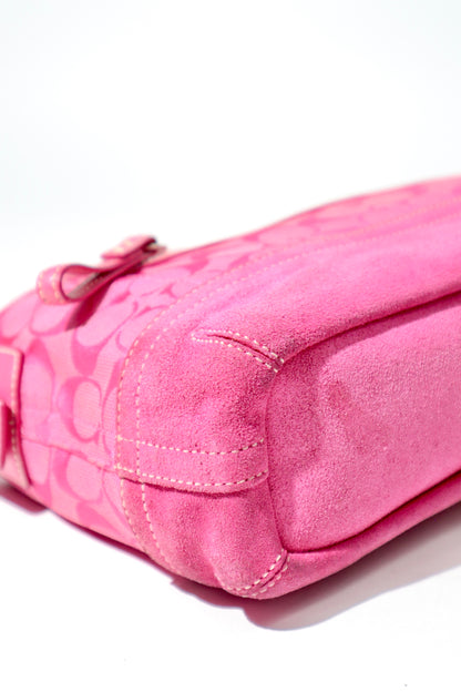 Coach Y2K East West Demi Shoulder Bag in Hot Pink