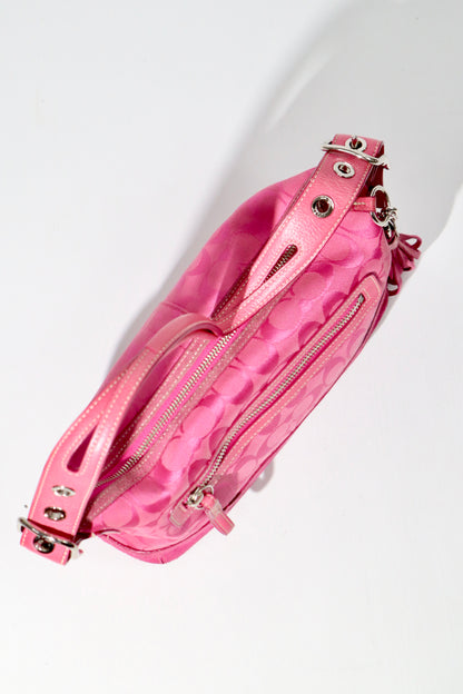 Coach Y2K East West Demi Shoulder Bag in Hot Pink