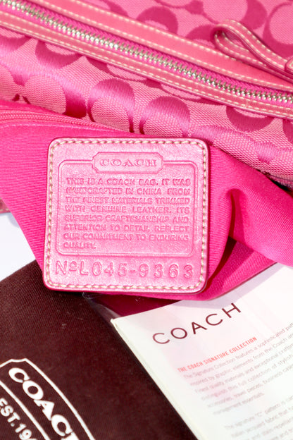 Coach Y2K East West Demi Shoulder Bag in Hot Pink