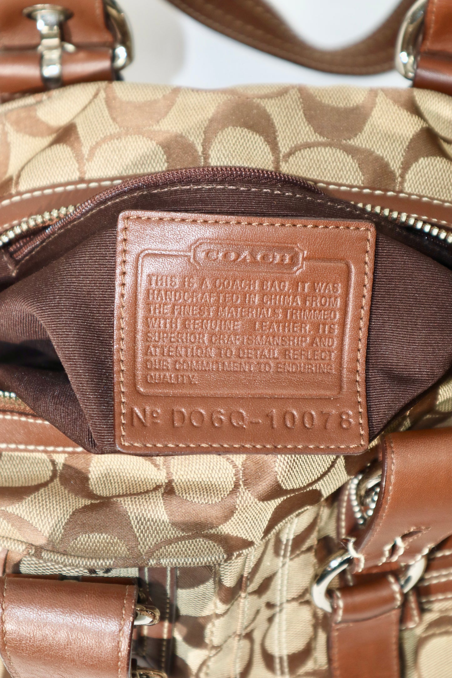 Coach Vintage 2006 Duffle Shoulder Bag in Brown