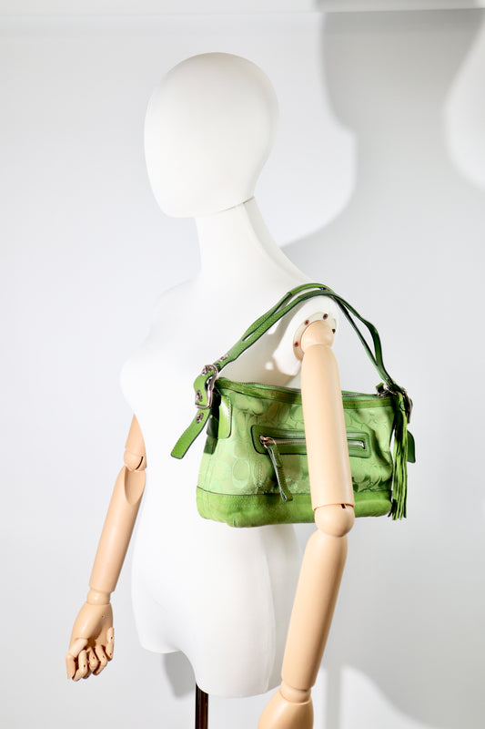 Coach Y2K East West Demi Shoulder Bag in Green
