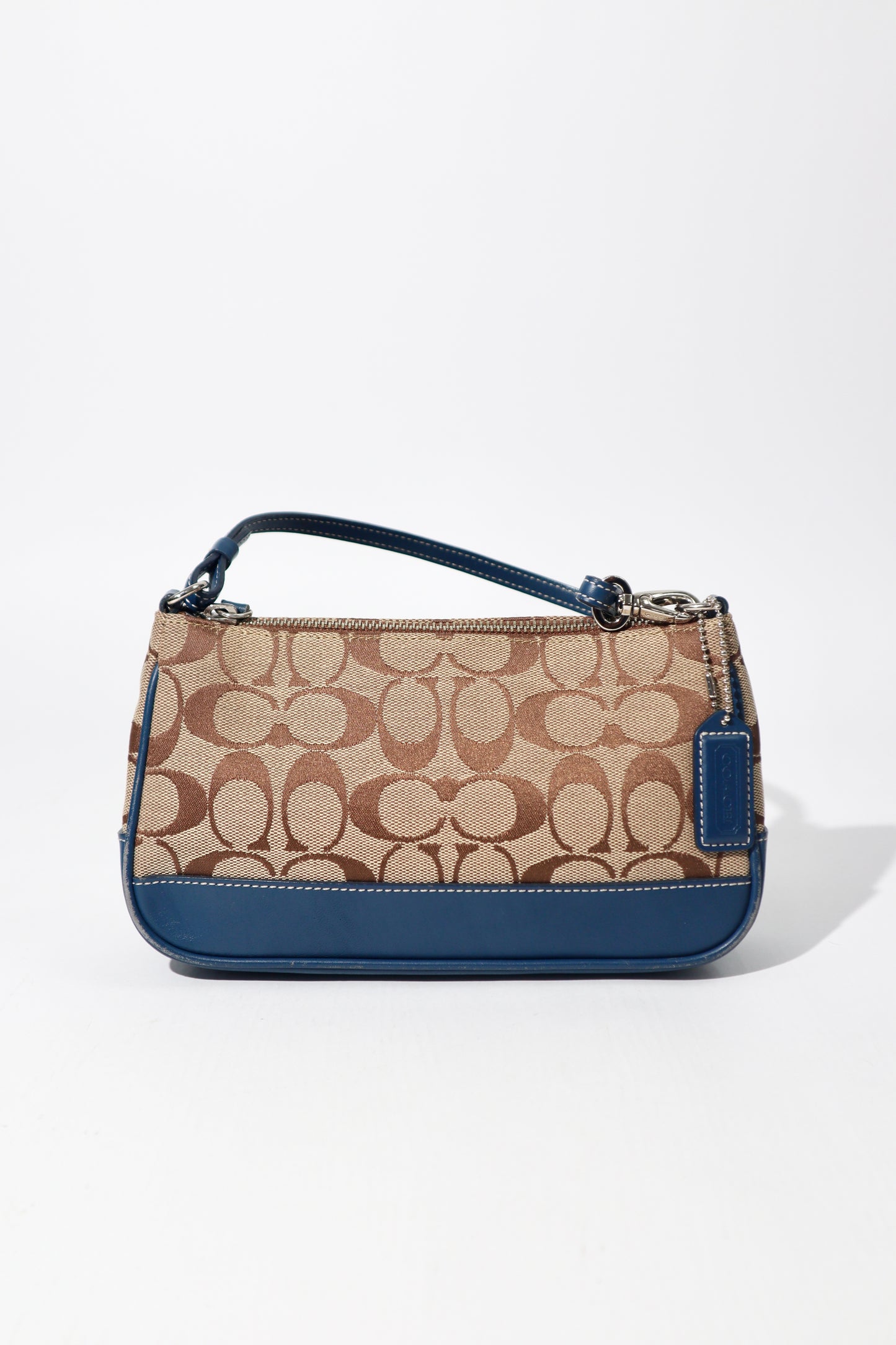 Coach Vintage 2004 Y2K Mini Pouch With Navy leather (6094)