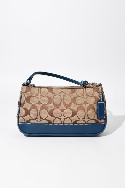 Coach Vintage 2004 Y2K Mini Pouch With Navy leather (6094)