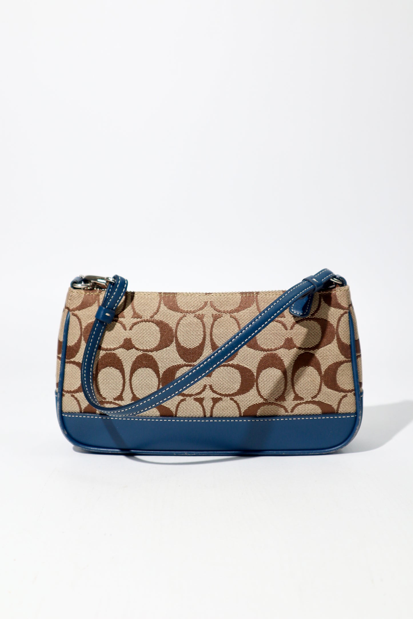 Coach Vintage 2004 Y2K Mini Pouch With Navy leather (6094)