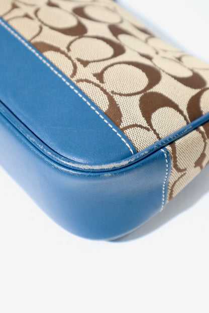 Coach Vintage 2004 Y2K Mini Pouch With Navy leather (6094)