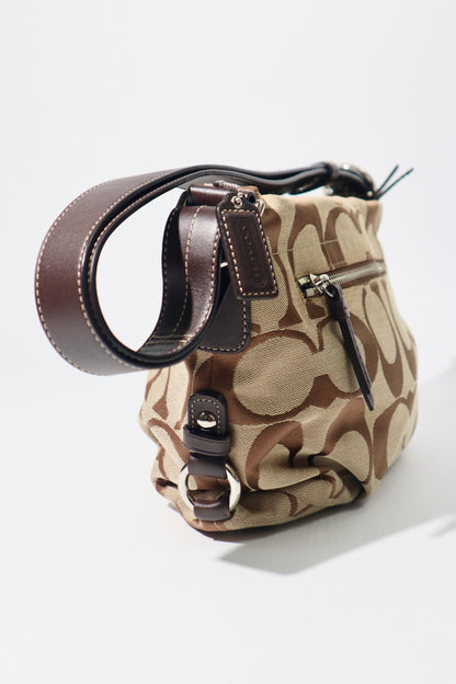 Coach Signature Canvas Crossbody Bag in Brown - F15068