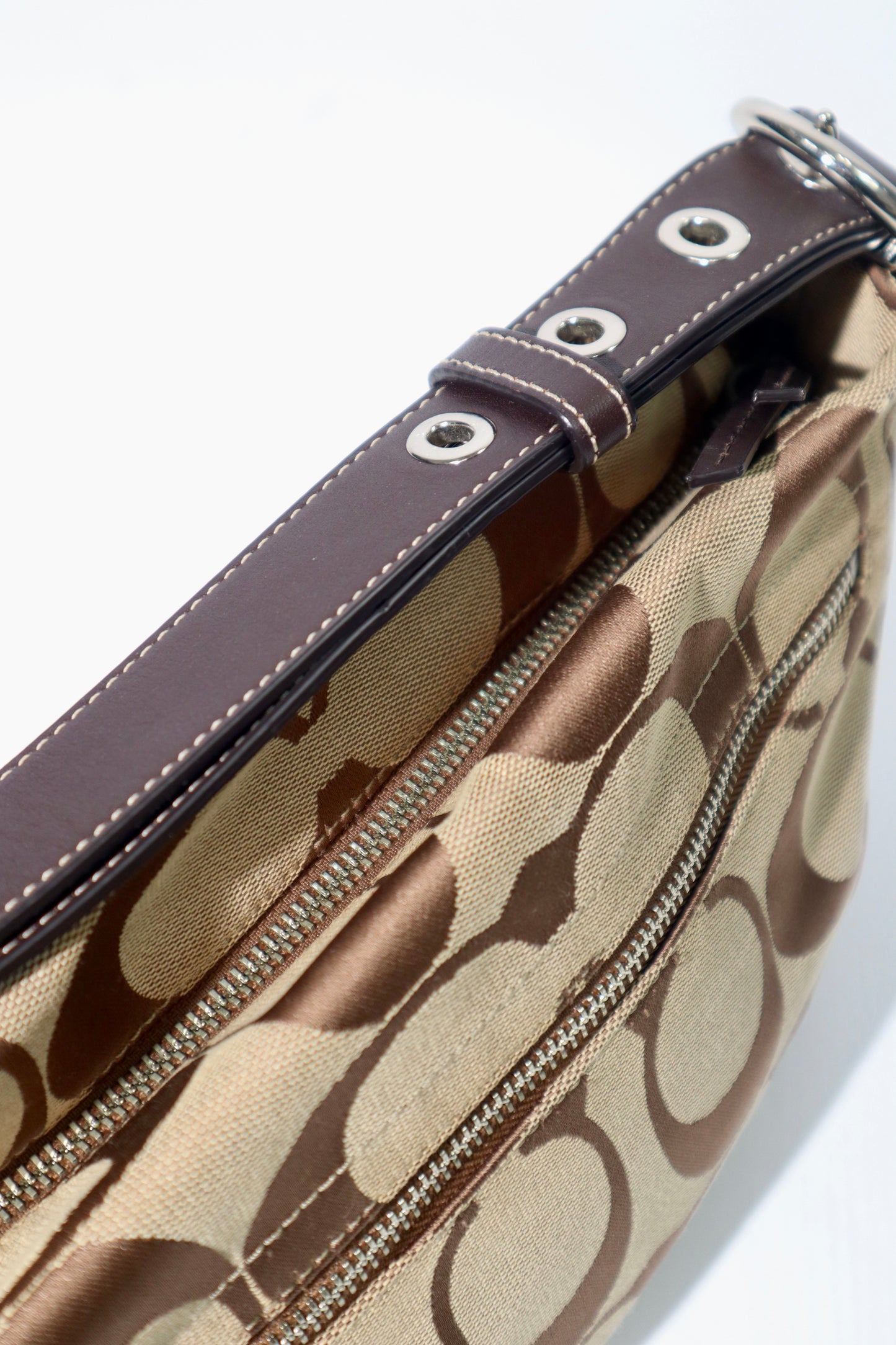 Coach Signature Canvas Crossbody Bag in Brown - F15068
