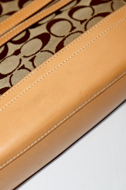 Coach Y2K East West Demi Shoulder Bag in Signature Khaki Canvas