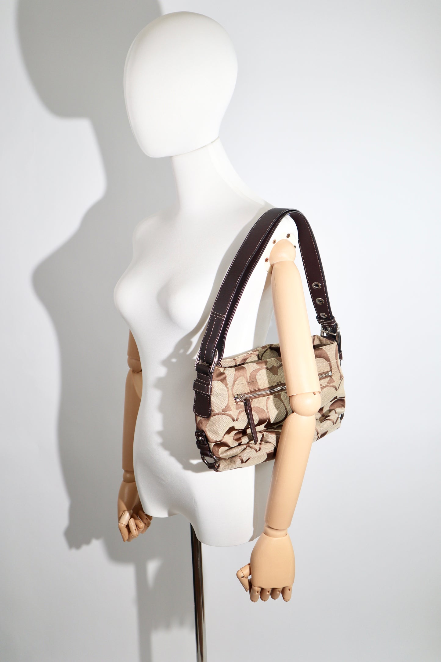 Coach Signature Canvas Crossbody Bag in Brown - F15068