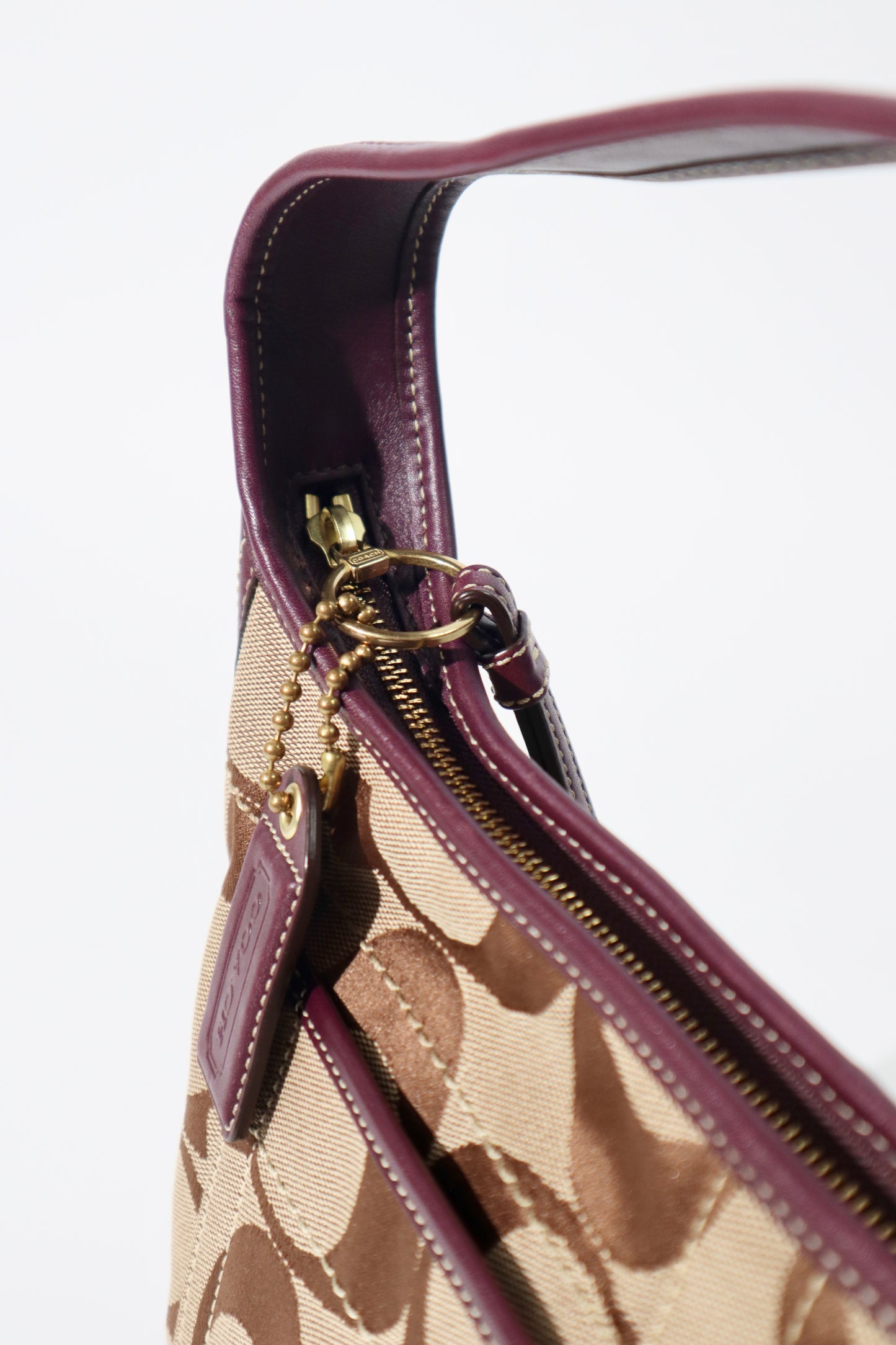 Coach Signature Canvas Ergo Hobo in Purple - F11290