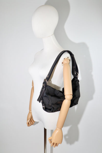 Coach Signature Canvas Crossbody Bag in Black