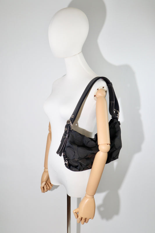 Coach Signature Canvas Crossbody Bag in Black