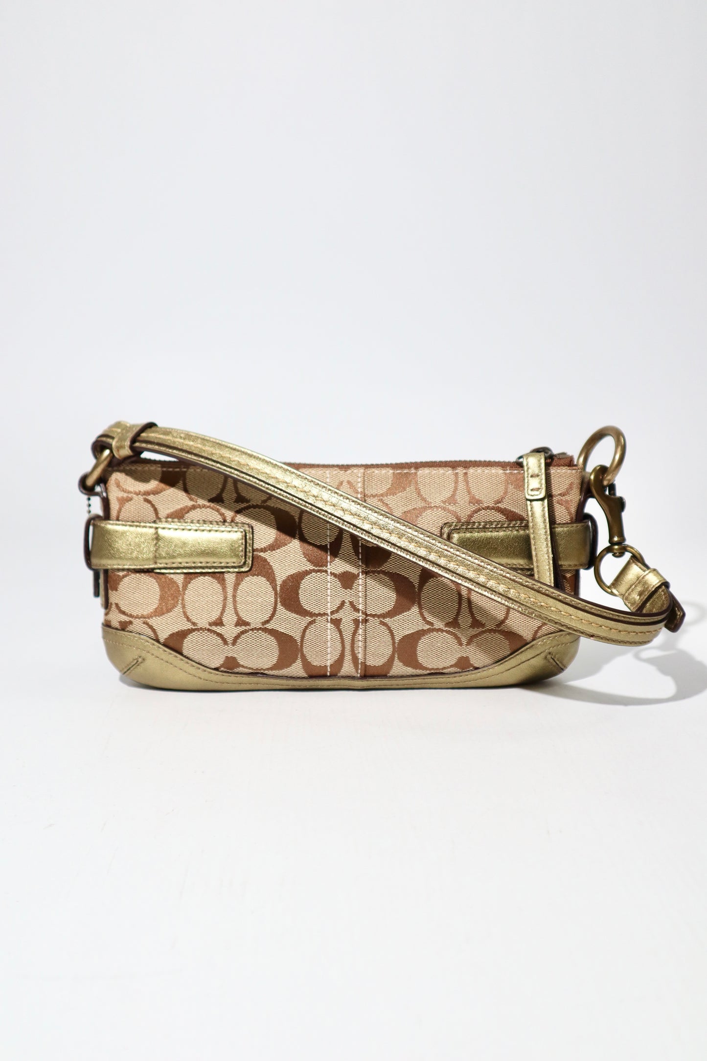 Vintage Coach 2005 Mini Belt Shoulder Bag in Khaki Brown - 5107