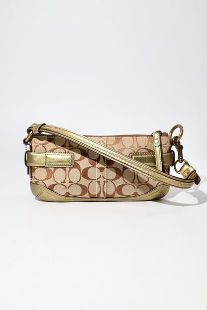 Vintage Coach 2005 Mini Belt Shoulder Bag in Khaki Brown - 5107